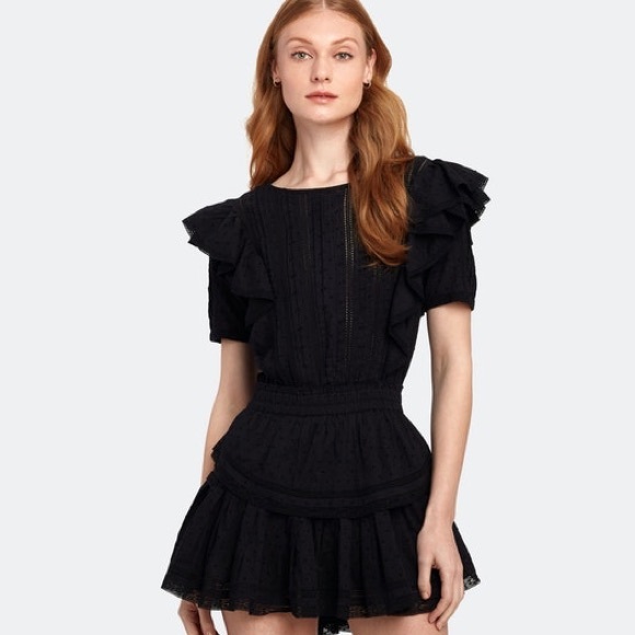 Loveshackfancy Natasha Dress Black 